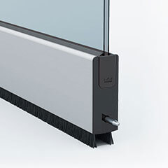 Movable glass wall system with bespoke straightline profiles