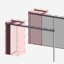 Representation of elements when open and closed