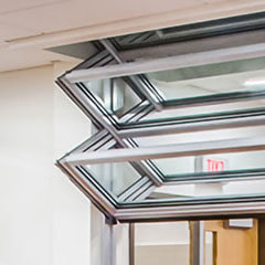 The vertical movable wall that retracts to the ceiling